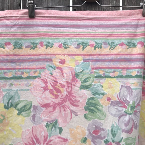 Vintage Fieldcrest Double Full Flat Sheet Pastel - Picture 2 of 5